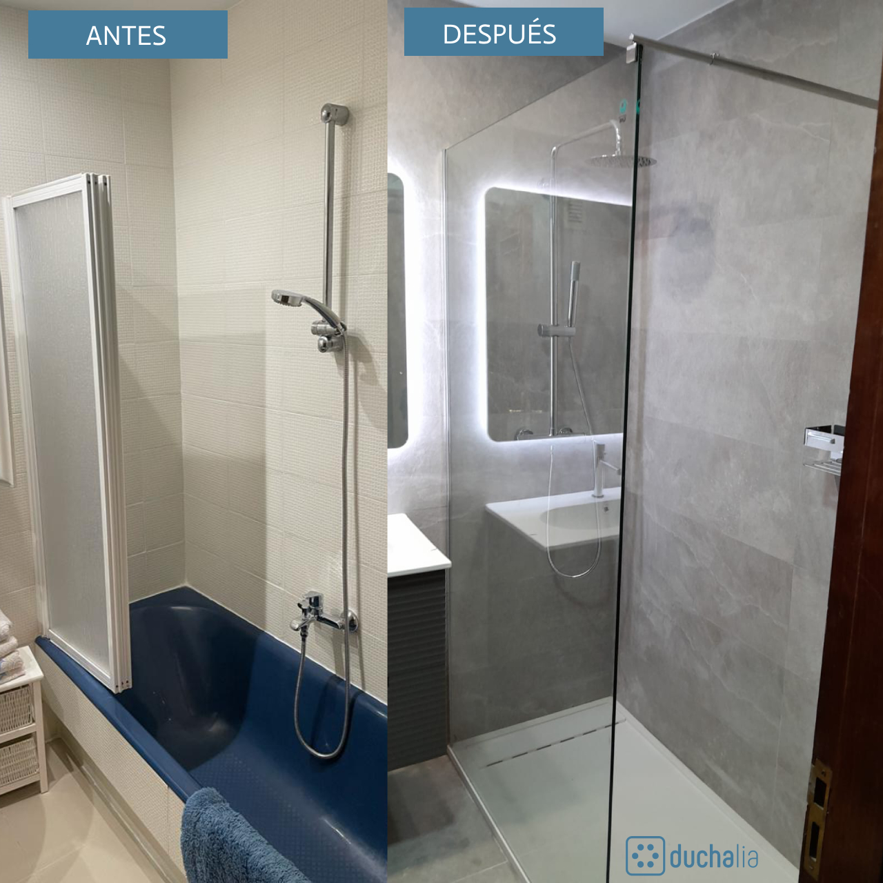 Precio mano de obra cambiar bañera por ducha
